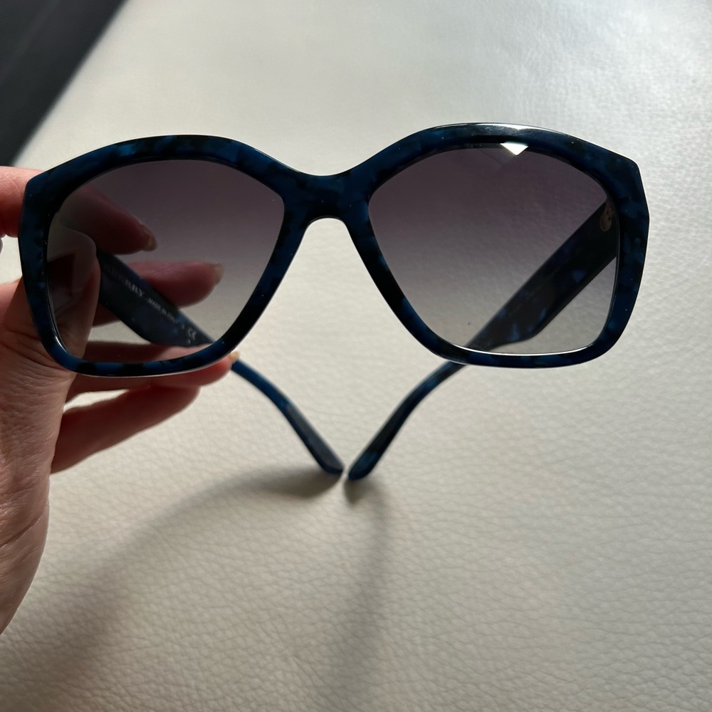 Authentic Burberry Sunglasses blue frame and grey lenses no box or holder L